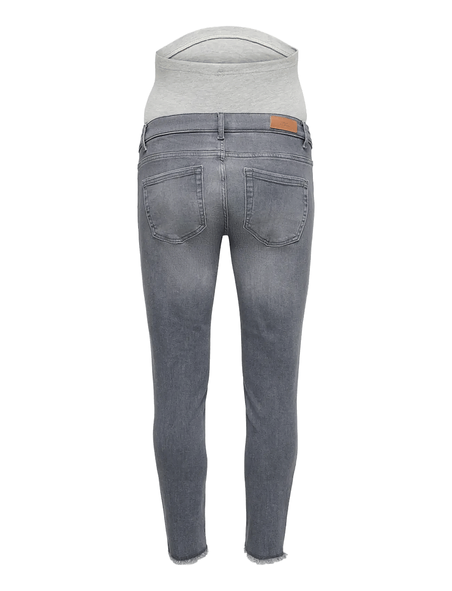 Only Maternity - OLMBLUSH MID SK ANK RW DNM REABOX NOOS - skinny jeans - grey denim - 1