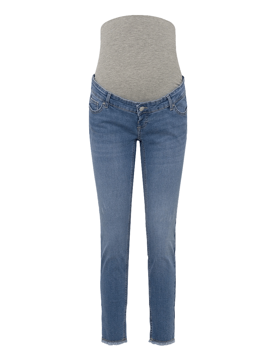 Only Maternity - OLMBLUSH MID SK ANK RW DNM REABOX NOOS - skinny jeans - light blue denim - 1