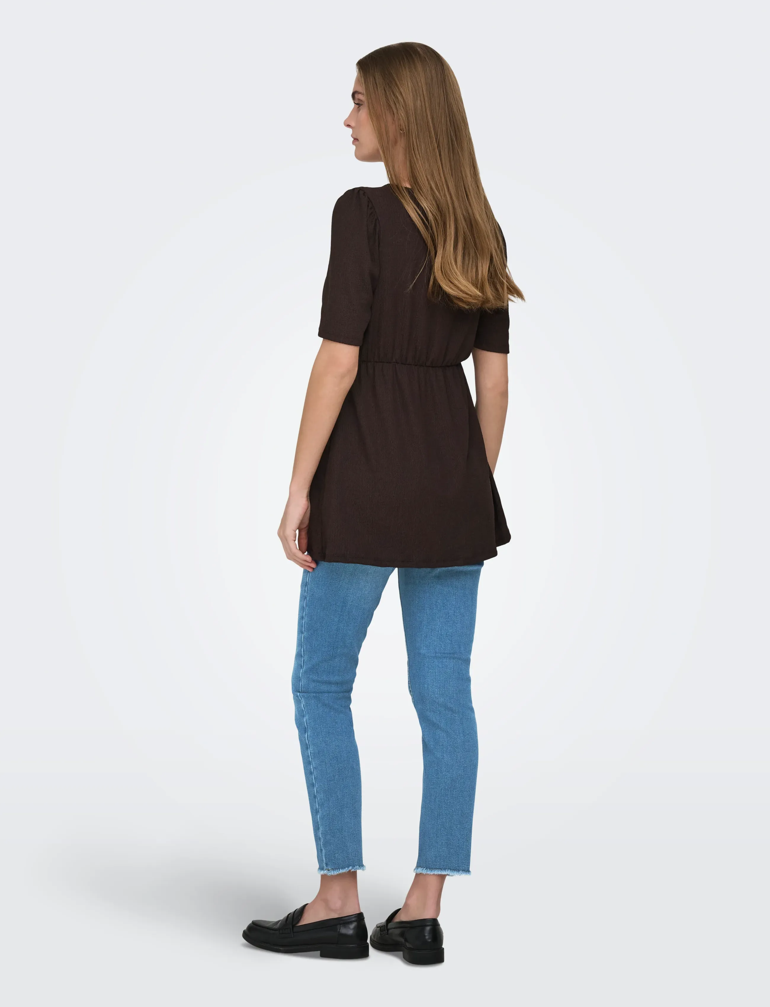 Only Maternity - OLMBLUSH MID SK ANK RW DNM REABOX NOOS - skinny jeans - light blue denim - 4