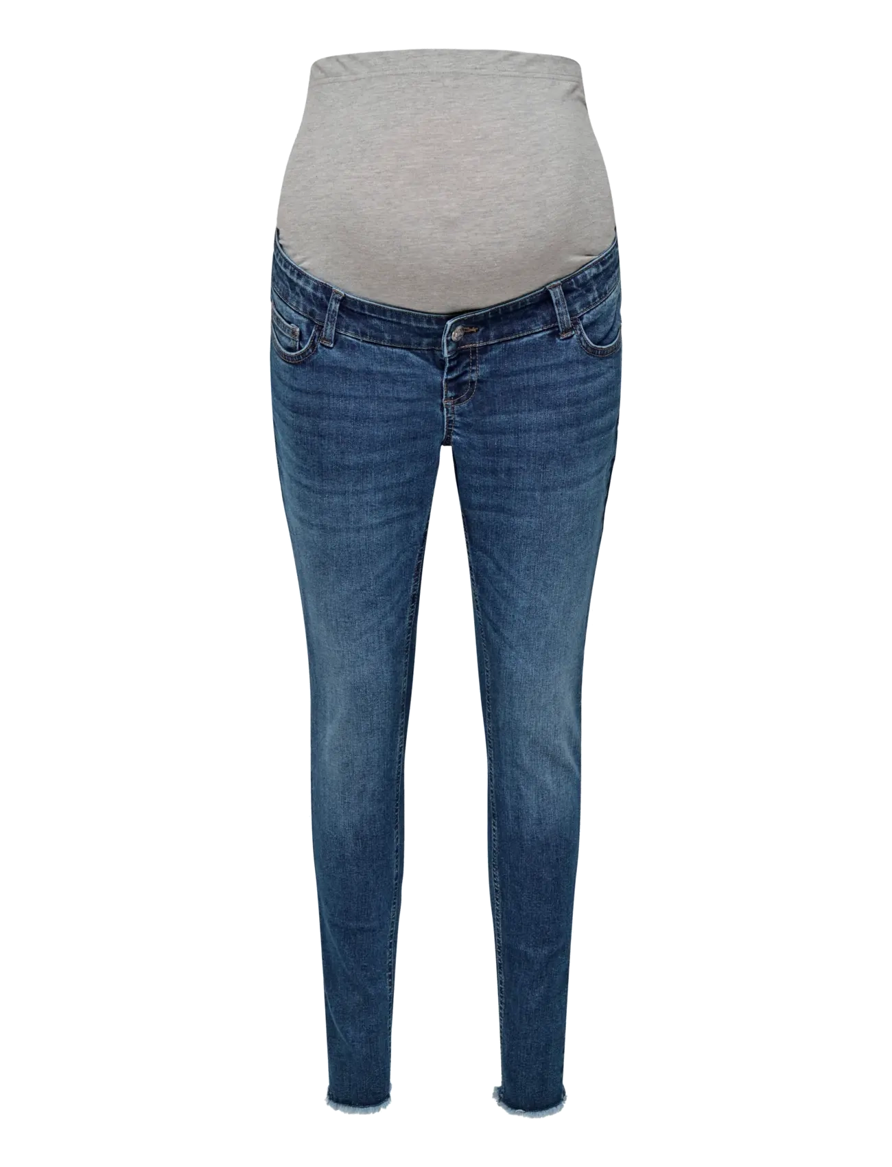 Only Maternity Olmblush Mid Sk Ank Rw Dnm Reabox Noos, XL x 32, Jeans, Blau - Skinny, Frauen