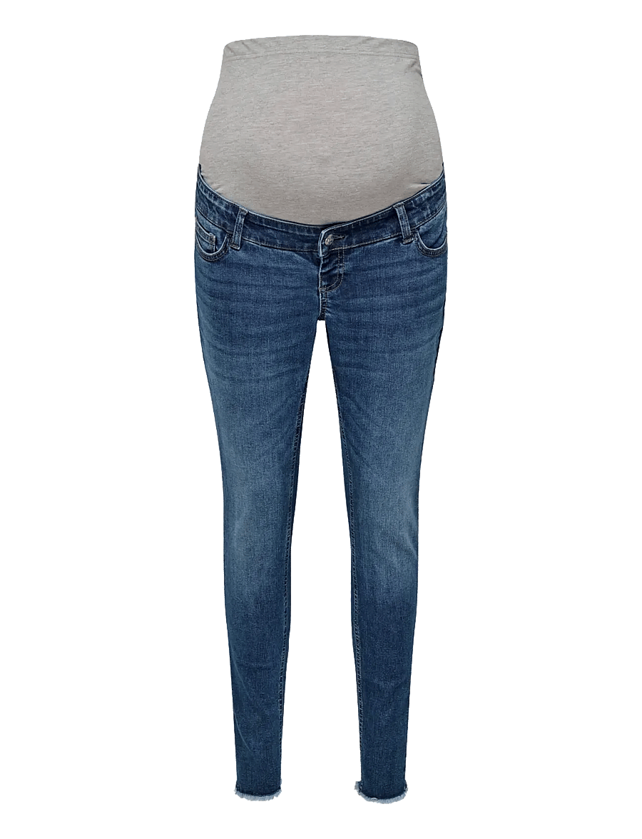 Only Maternity - OLMBLUSH MID SK ANK RW DNM REABOX NOOS - skinny jeans - medium blue denim - 0