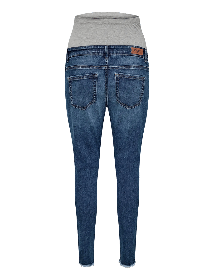 Only Maternity - OLMBLUSH MID SK ANK RW DNM REABOX NOOS - skinny jeans - medium blue denim - 1
