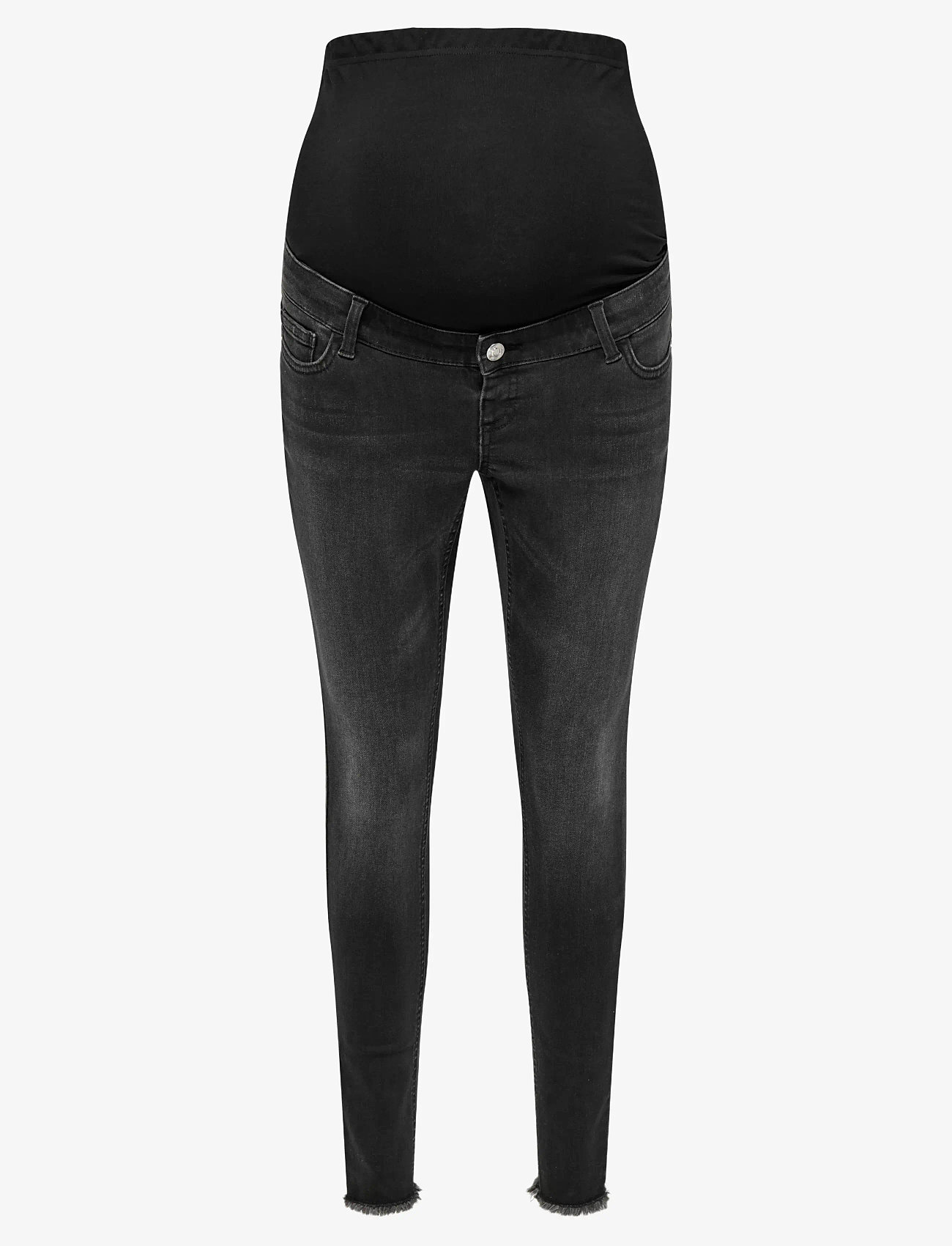 Only Maternity - OLMBLUSH MID SK ANK RW DNM REABOX NOOS - liibuvad teksad - washed black - 1