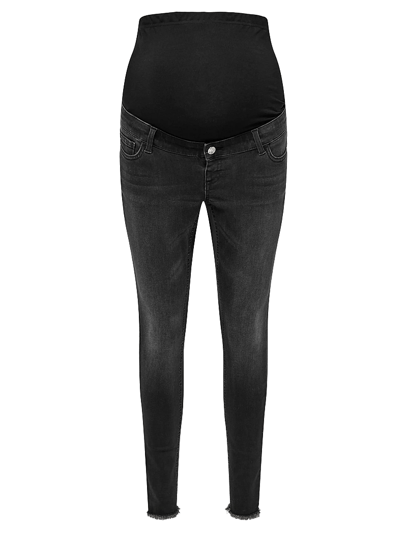 Only Maternity - OLMBLUSH MID SK ANK RW DNM REABOX NOOS - liibuvad teksad - washed black - 1