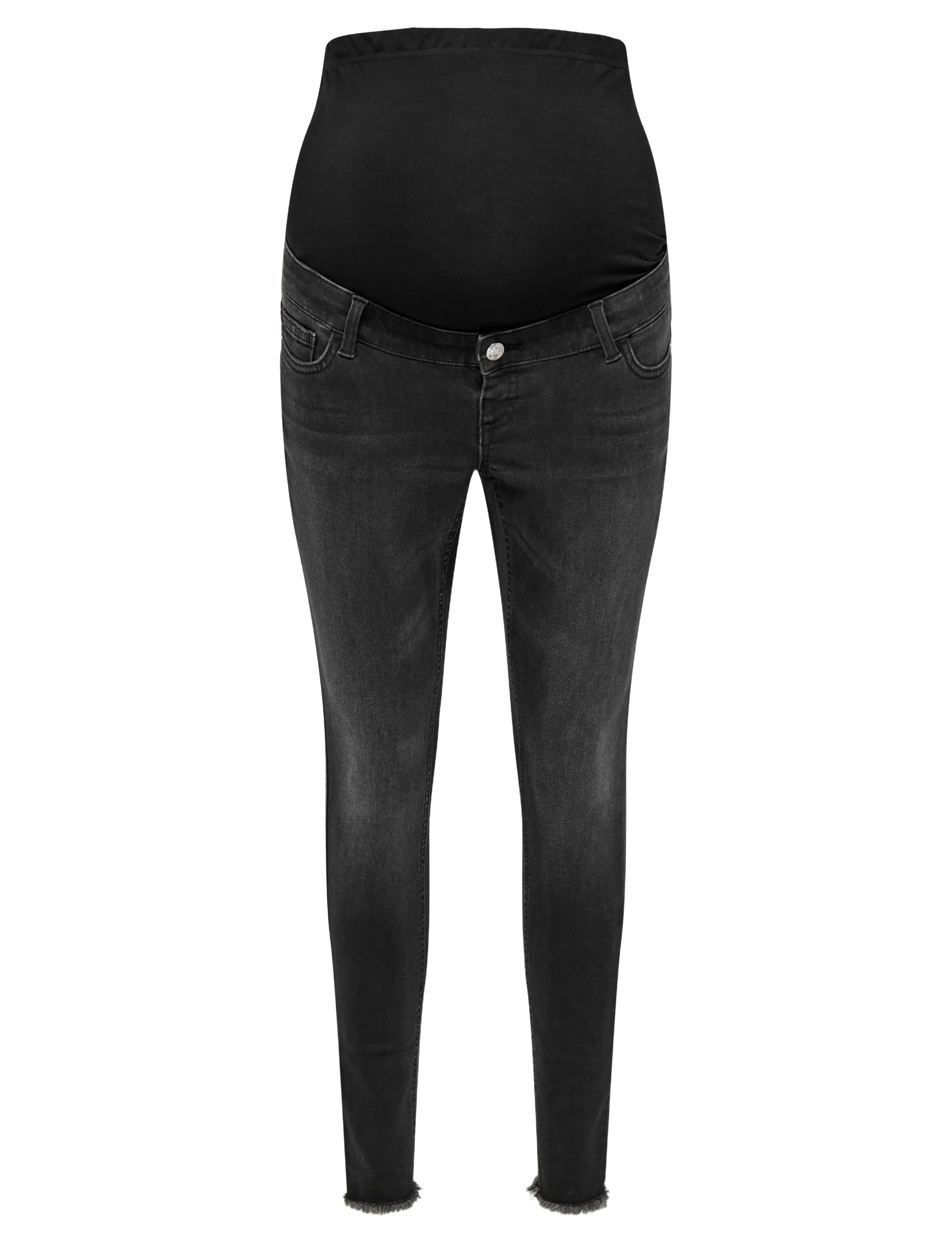 Only Maternity OLMBLUSH MID SK ANK RW DNM REABOX NOOS - Kleidung - WASHED BLACK / grey