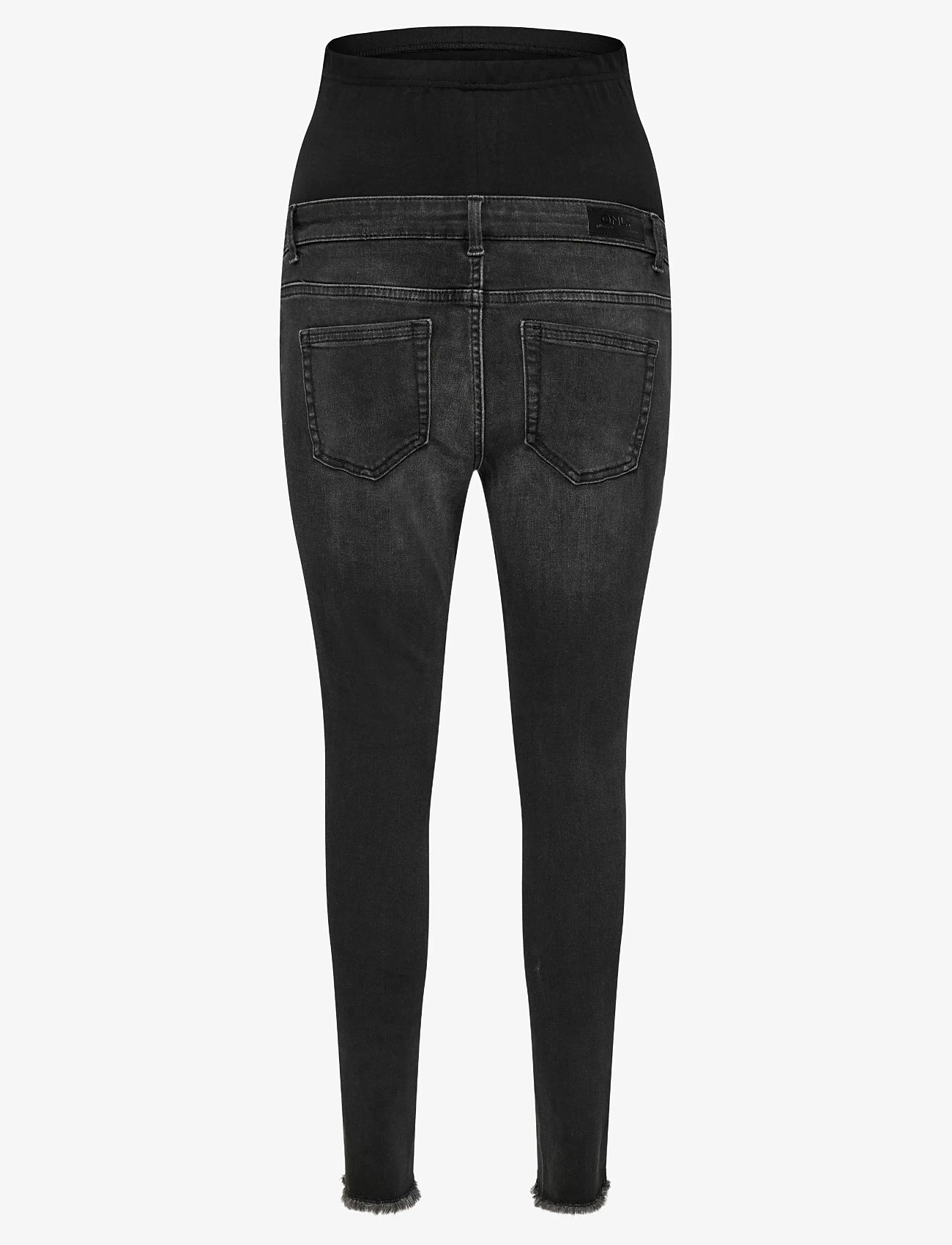 Only Maternity - OLMBLUSH MID SK ANK RW DNM REABOX NOOS - liibuvad teksad - washed black - 2