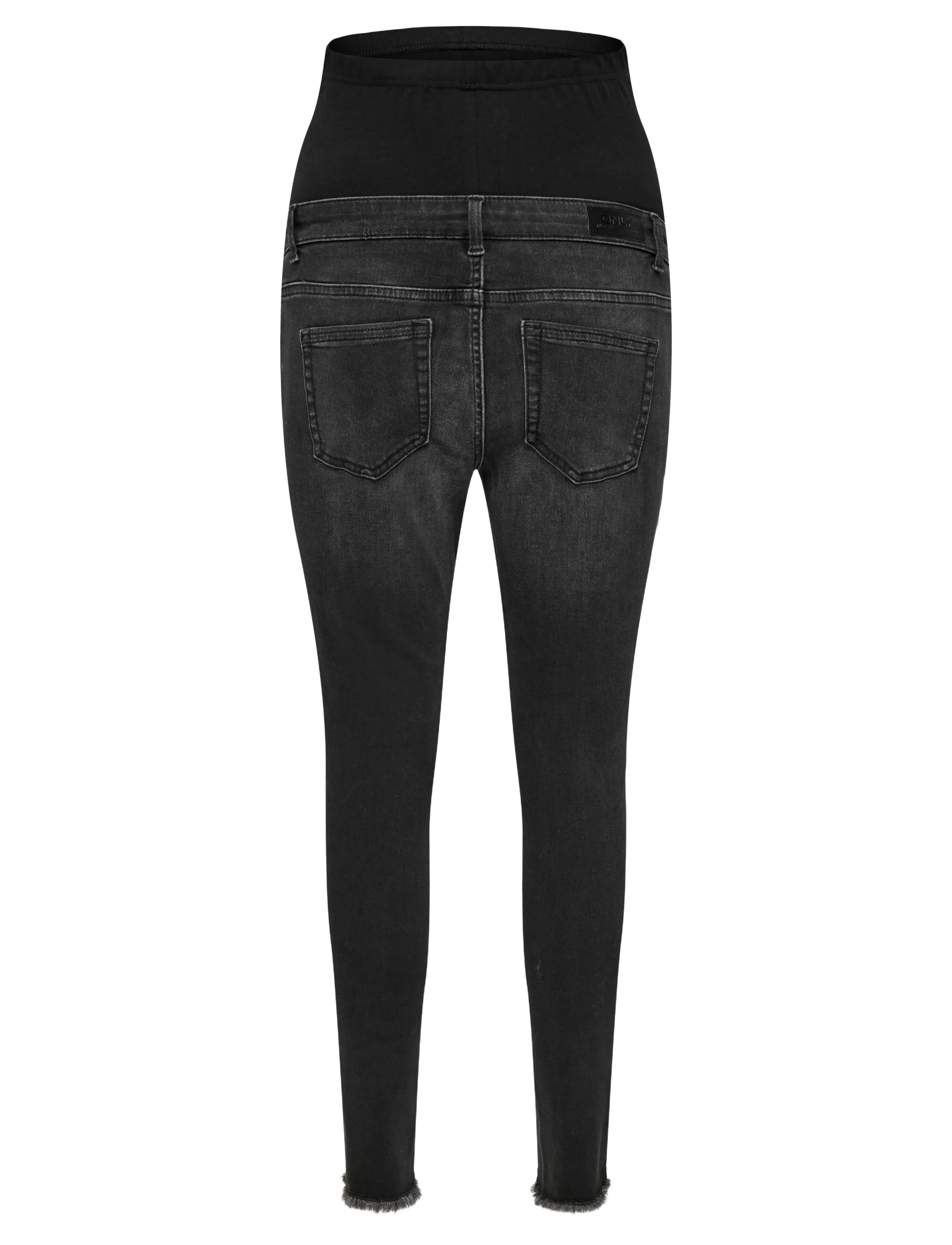 Only Maternity - OLMBLUSH MID SK ANK RW DNM REABOX NOOS - liibuvad teksad - washed black - 2
