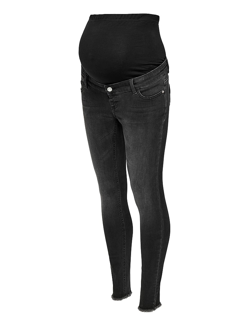 Only Maternity - OLMBLUSH MID SK ANK RW DNM REABOX NOOS - liibuvad teksad - washed black - 4