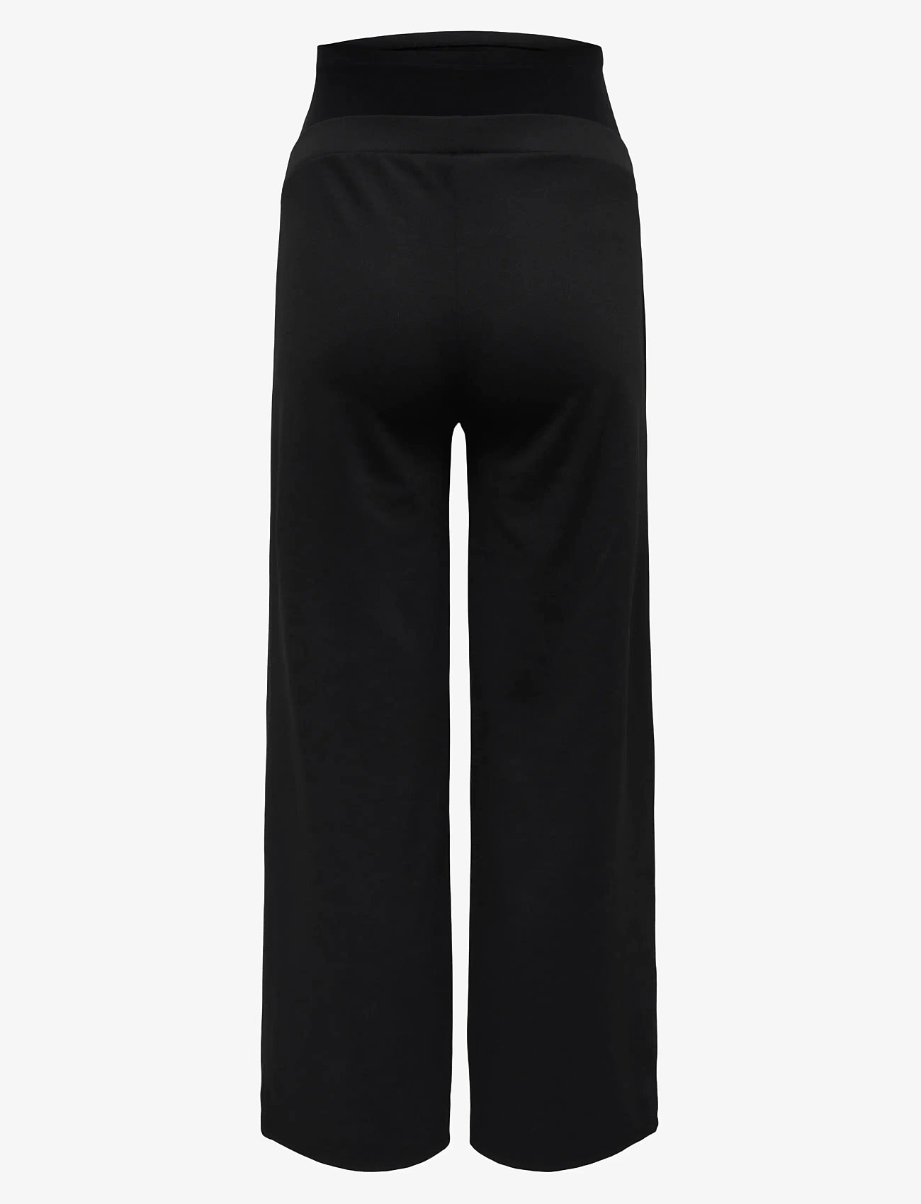 Only Maternity - OLMFEVER WIDE PANTS JRS NOOS - laveste priser - black - 1