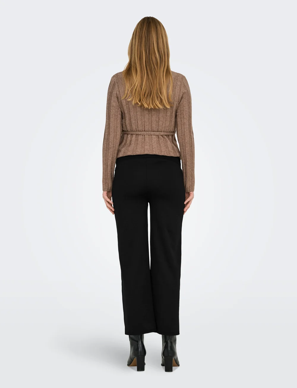 Only Maternity - OLMFEVER WIDE PANTS JRS NOOS - bottoms - black - 3