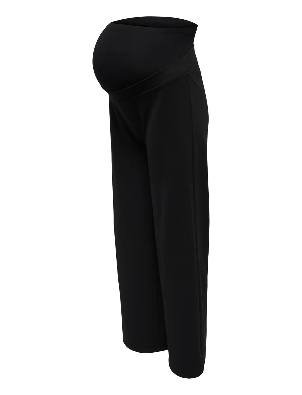 Only Maternity - OLMFEVER WIDE PANTS JRS NOOS - bottoms - black - 4