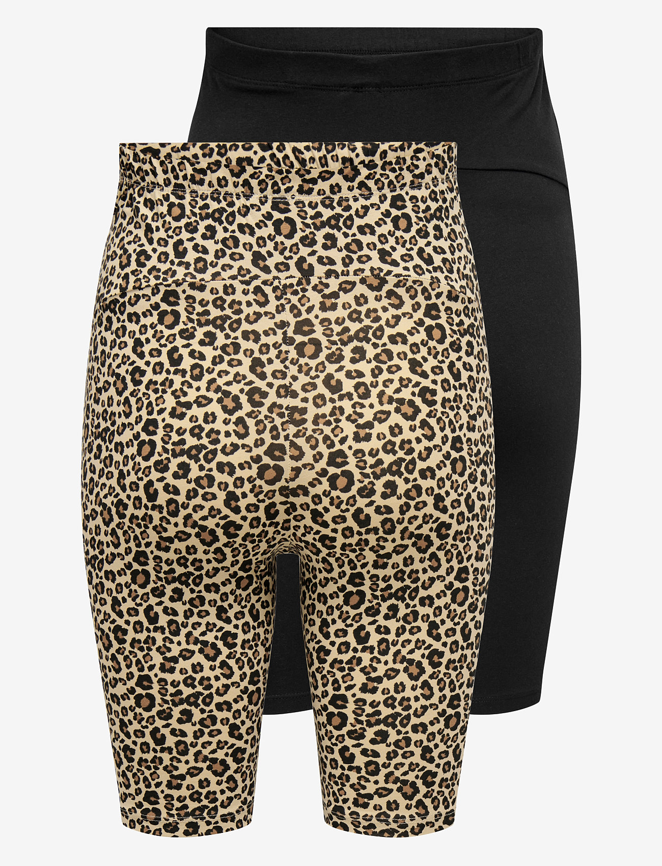 Only Maternity - OLMLOVELY LIFE SHORTS JRS MAT 2 PACK AOP - cycling shorts - black - 2