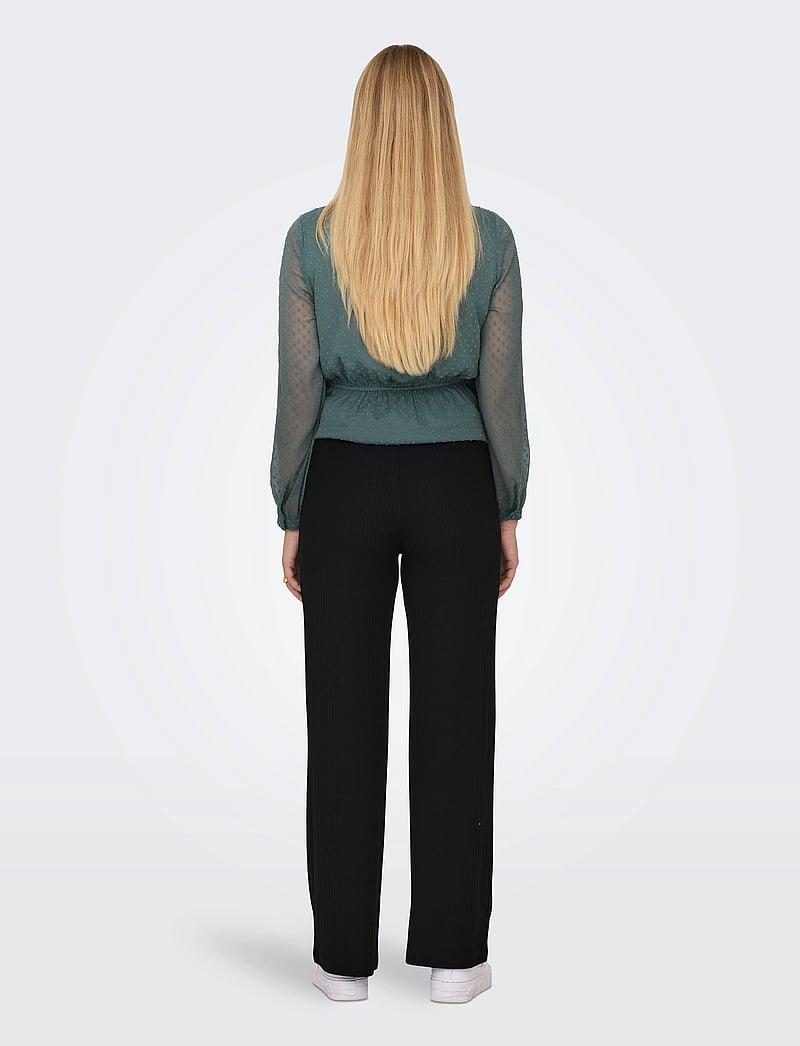 Only Maternity - OLMEMMA WIDE PANT JRS - hosen mit weitem bein - black - 4