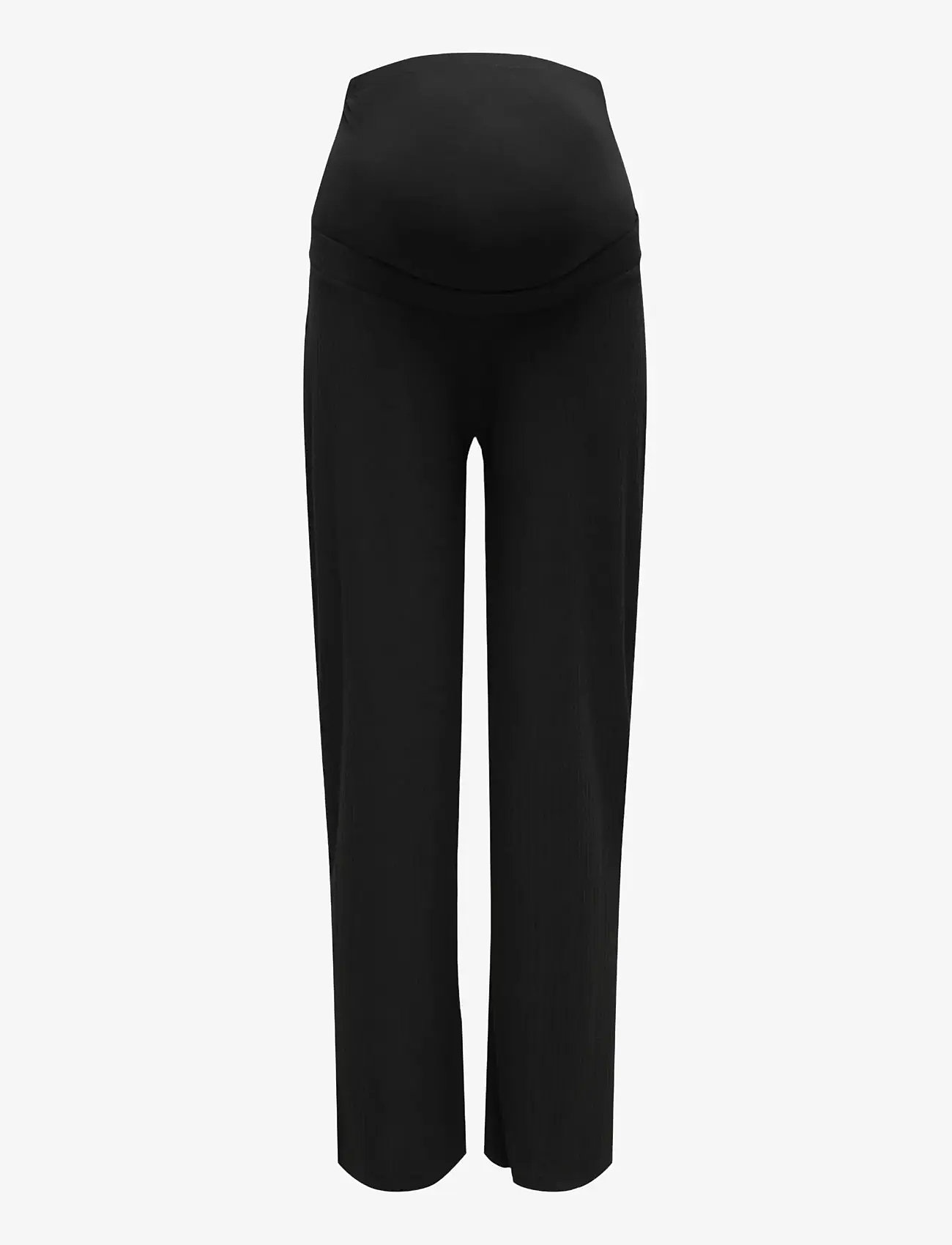 Only Maternity - OLMEMMA WIDE PANT JRS NOOS - bottoms - black - 3
