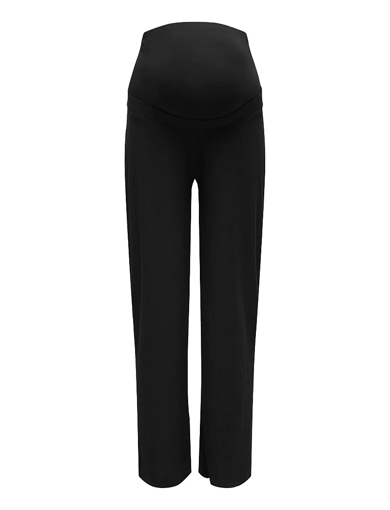 Only Maternity - OLMEMMA WIDE PANT JRS NOOS - bottoms - black - 3