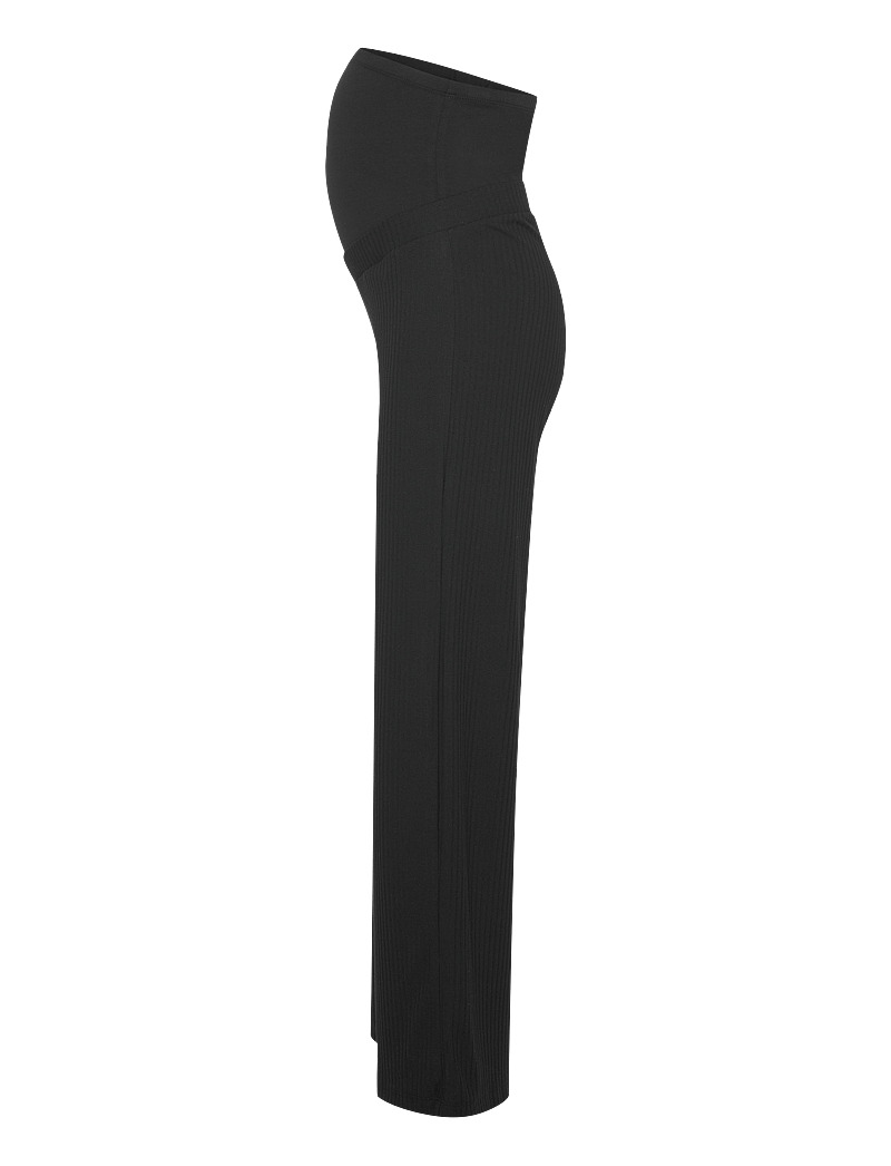 Only Maternity - OLMEMMA WIDE PANT JRS - hosen mit weitem bein - black - 3