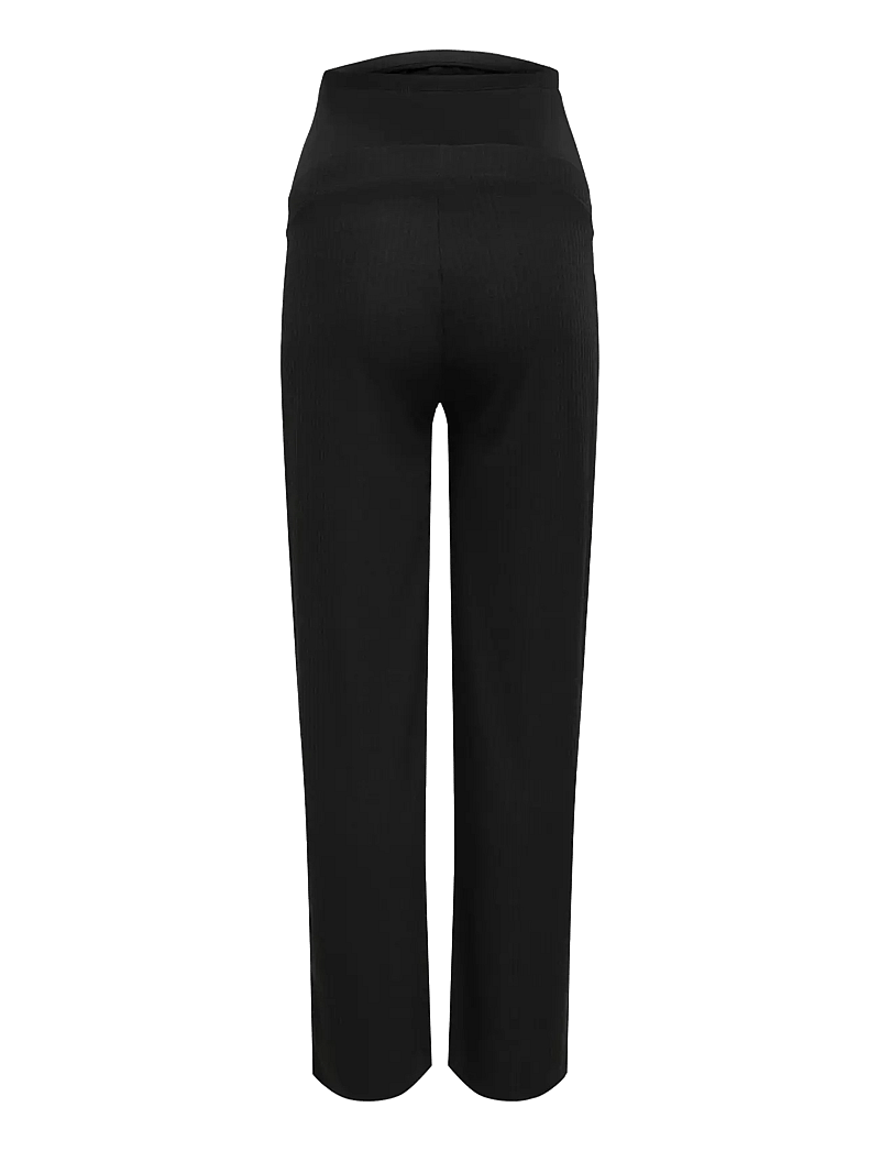 Only Maternity - OLMEMMA WIDE PANT JRS NOOS - bottoms - black - 4