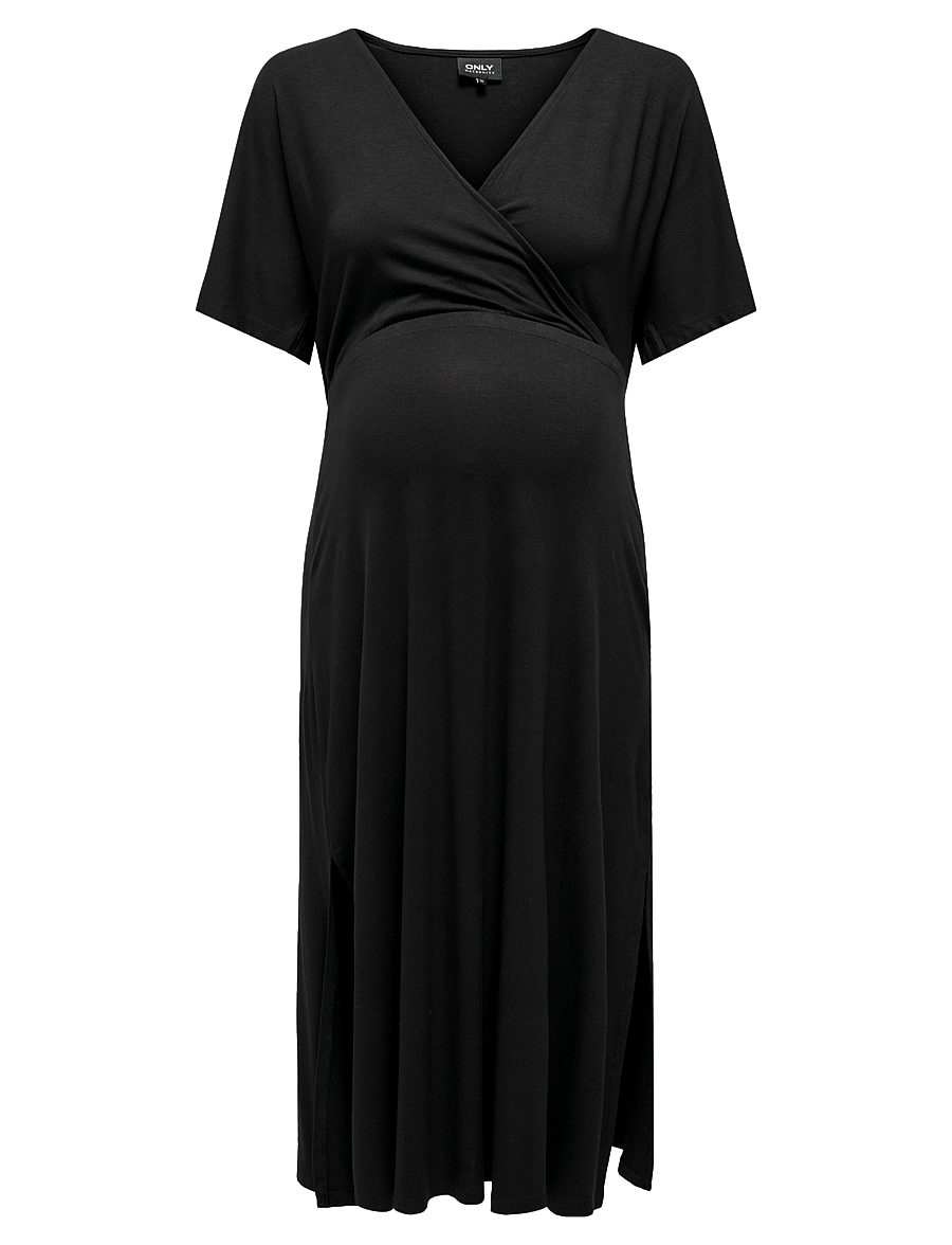 Only Maternity - OLMAMAZE S/S ALL IN ONE NURSI DRESS NOOS - black - 1