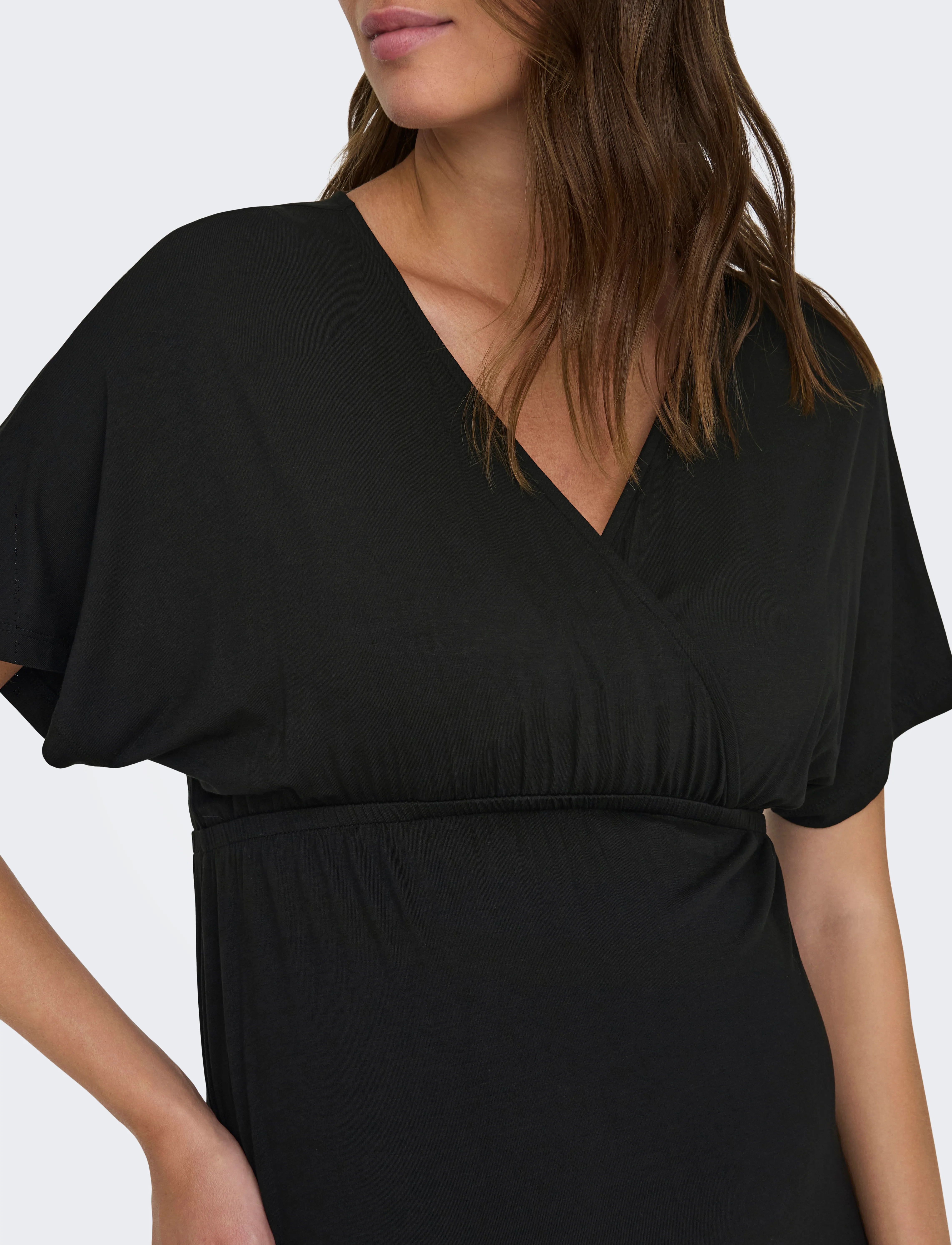 Only Maternity - OLMAMAZE S/S ALL IN ONE NURSI DRESS NOOS - black - 4