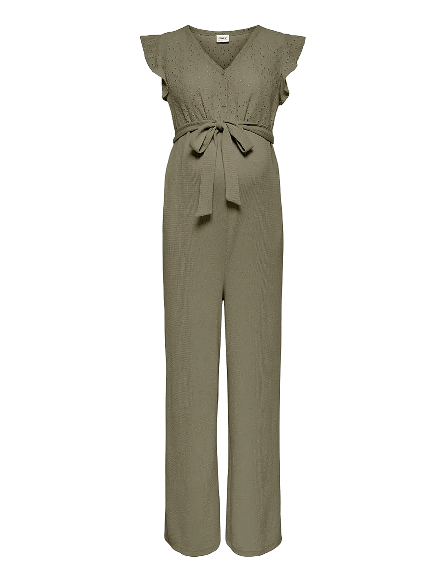 Only Maternity - OLMELISA S/L V-NECK JUMPSUIT JRS - graviditets produkter - mermaid - 1