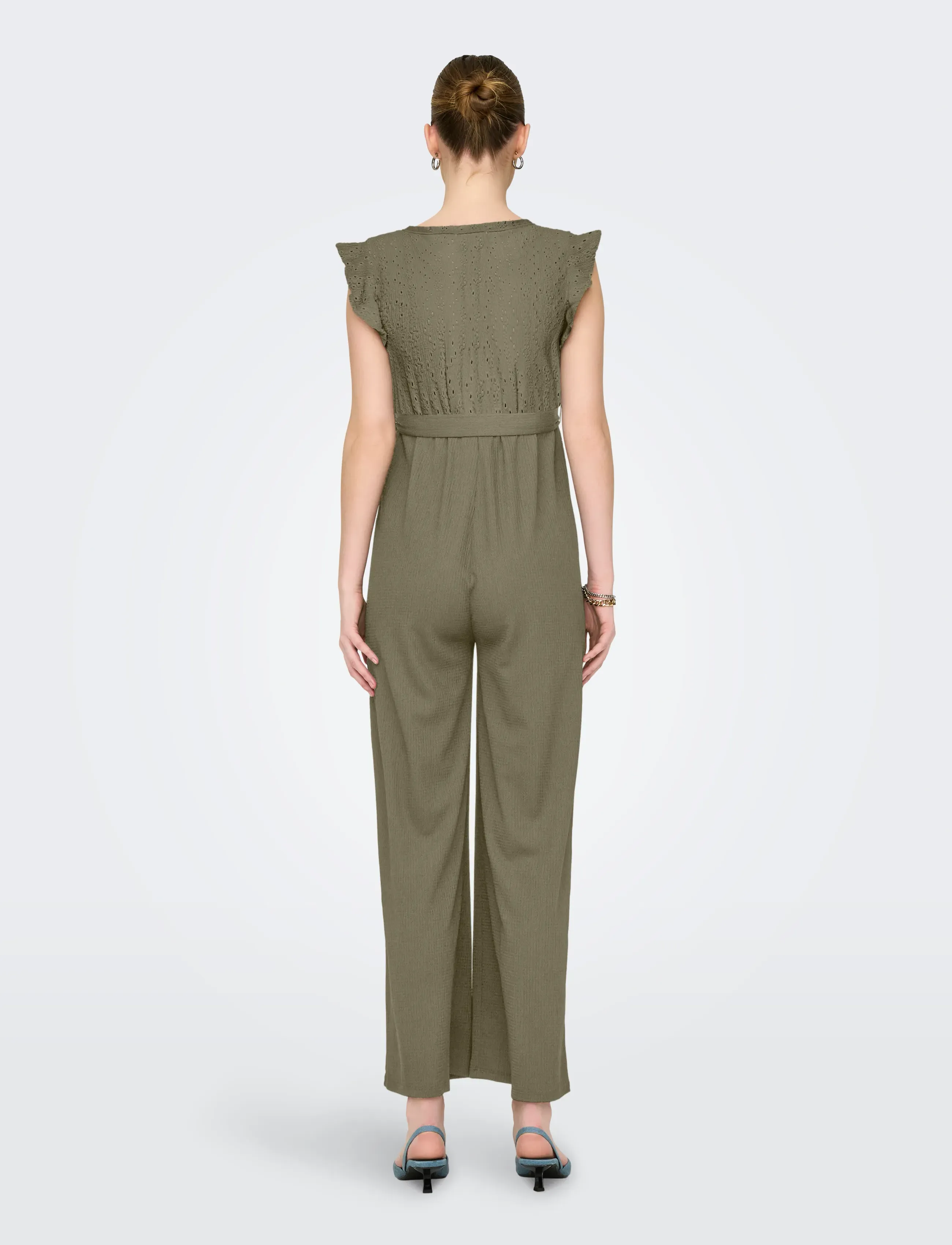Only Maternity - OLMELISA S/L V-NECK JUMPSUIT JRS - pregnancy products - mermaid - 4
