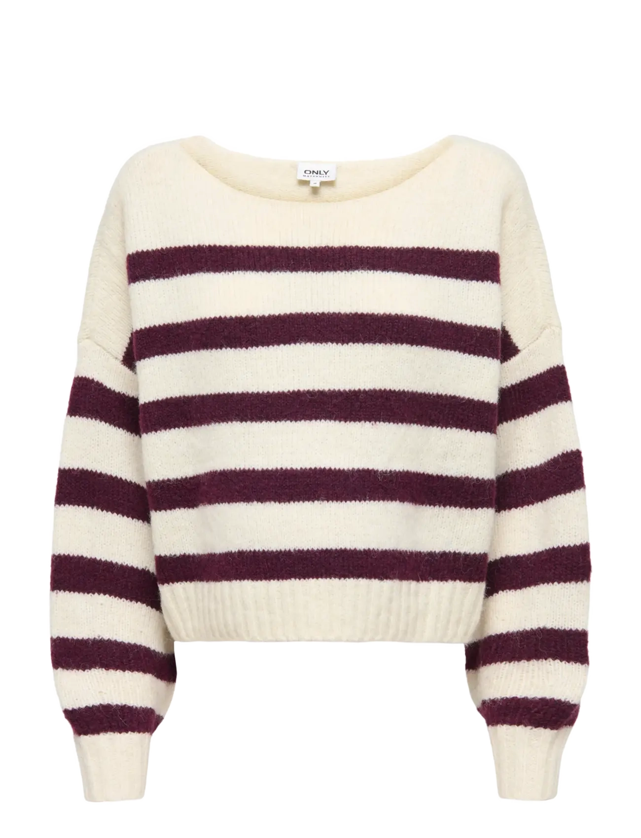 ONLY MATERNITY Olmaya Life L/S Boatneck Pull Knt Cream - XL - Damen