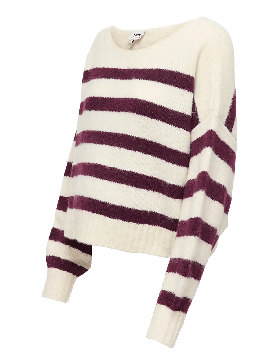 Only Maternity - OLMAYA LIFE L/S BOATNECK PULL KNT - oberteile - birch - 2
