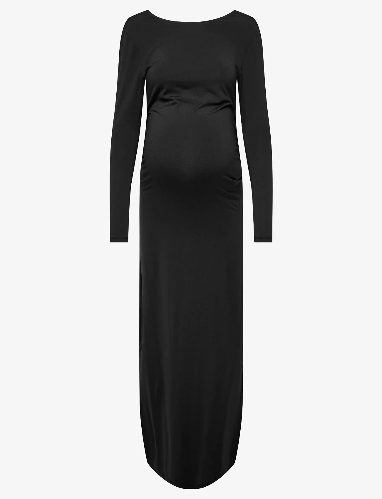 Only Maternity - OLMEA L/S DEEP BACK DRESS JRS - black - 1