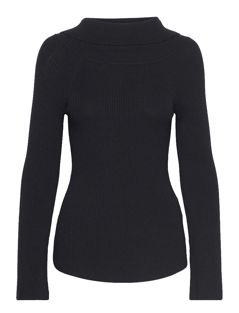 Only Maternity - OLMJAYDEN LS OFF SHOULDER KNT - Överdelar - black - 0