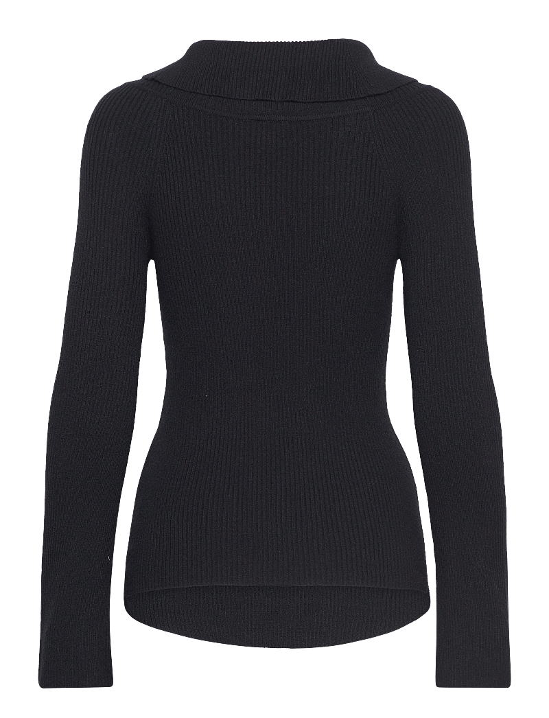 Only Maternity - OLMJAYDEN LS OFF SHOULDER KNT - Överdelar - black - 1