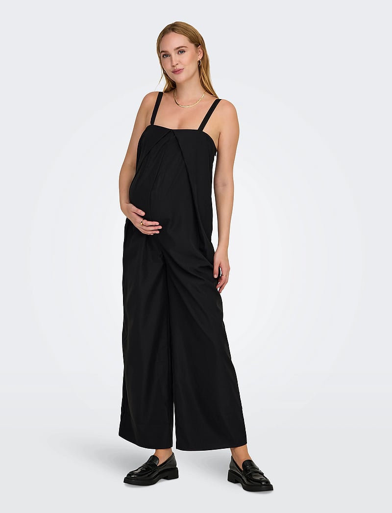 Only Maternity - OLMMALIKA LIFE STRAP JUMPSUIT - ventetøj - black - 0