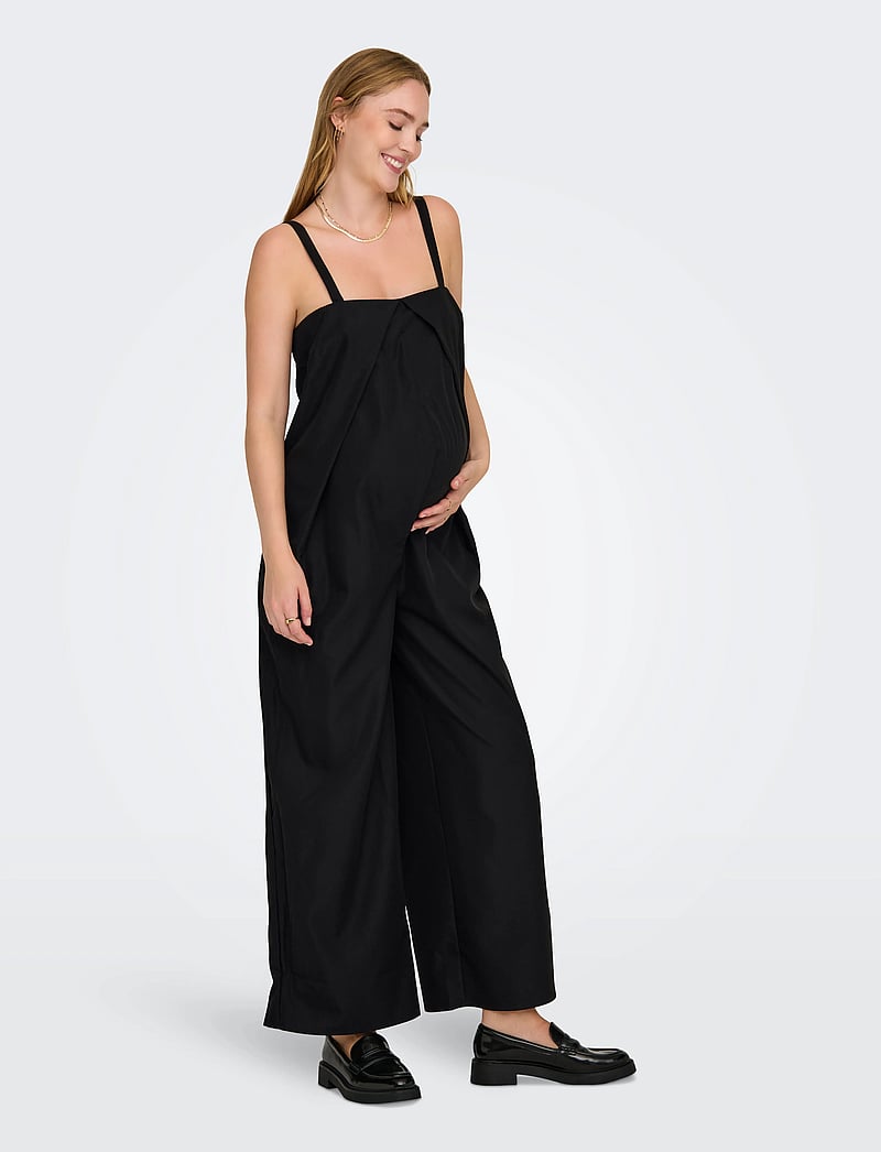Only Maternity - OLMMALIKA LIFE STRAP JUMPSUIT - ventetøj - black - 5