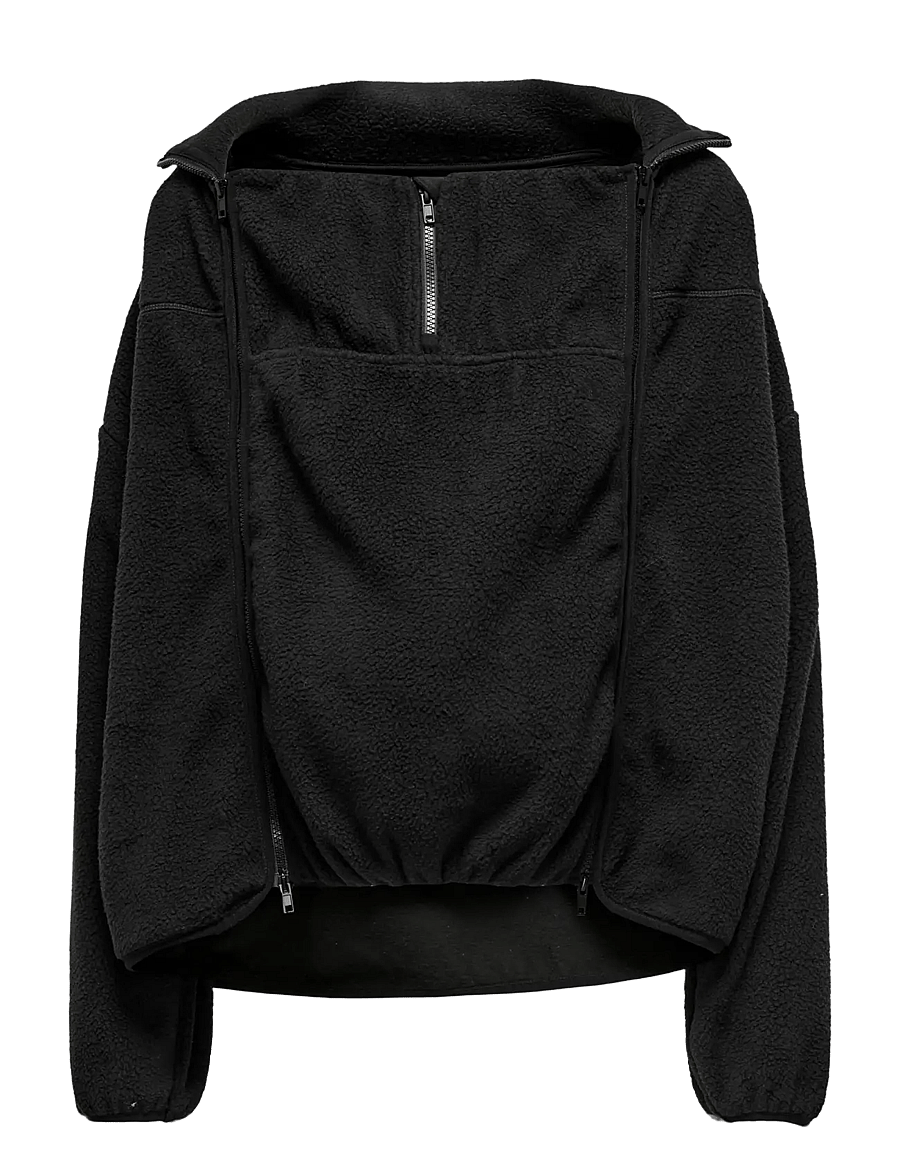 Only Maternity - OLMMAMA TEDDY 3 IN ONE SWEAT - black - 1