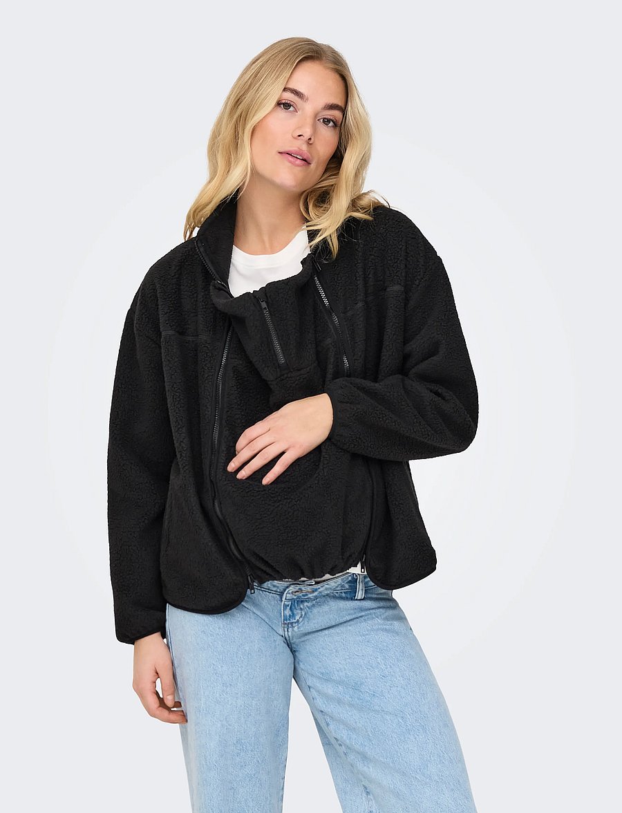 Only Maternity - OLMMAMA TEDDY 3 IN ONE SWEAT - black - 0