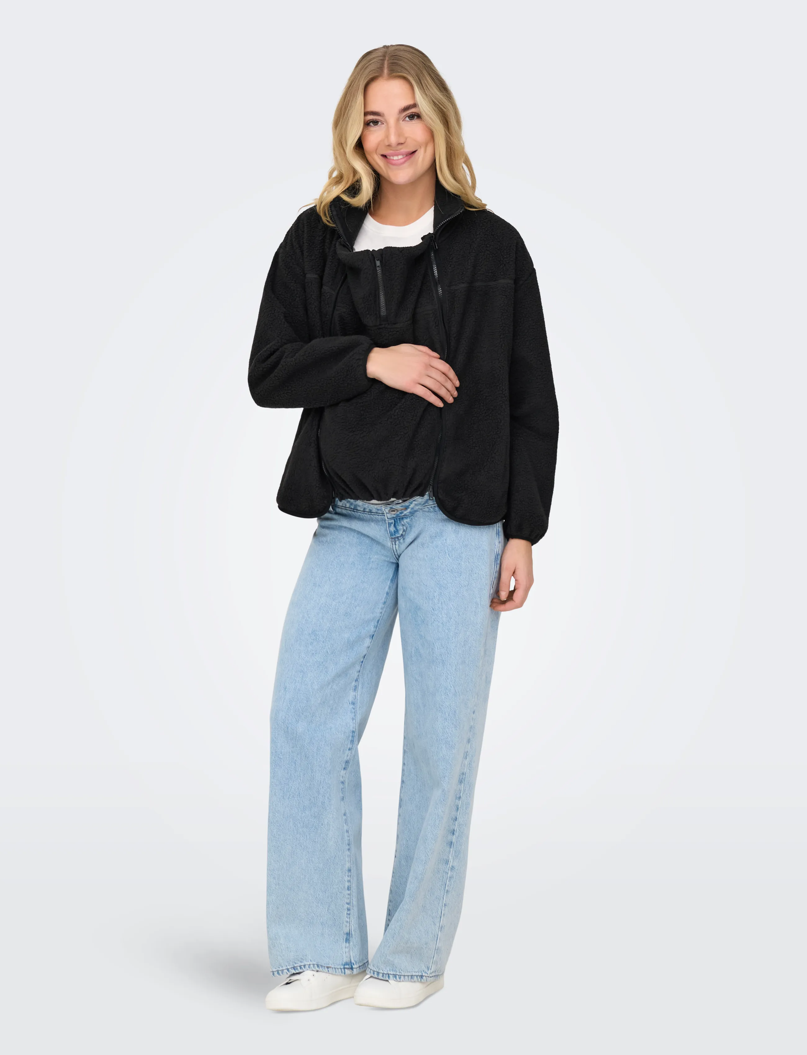 Only Maternity - OLMMAMA TEDDY 3 IN ONE SWEAT - black - 5