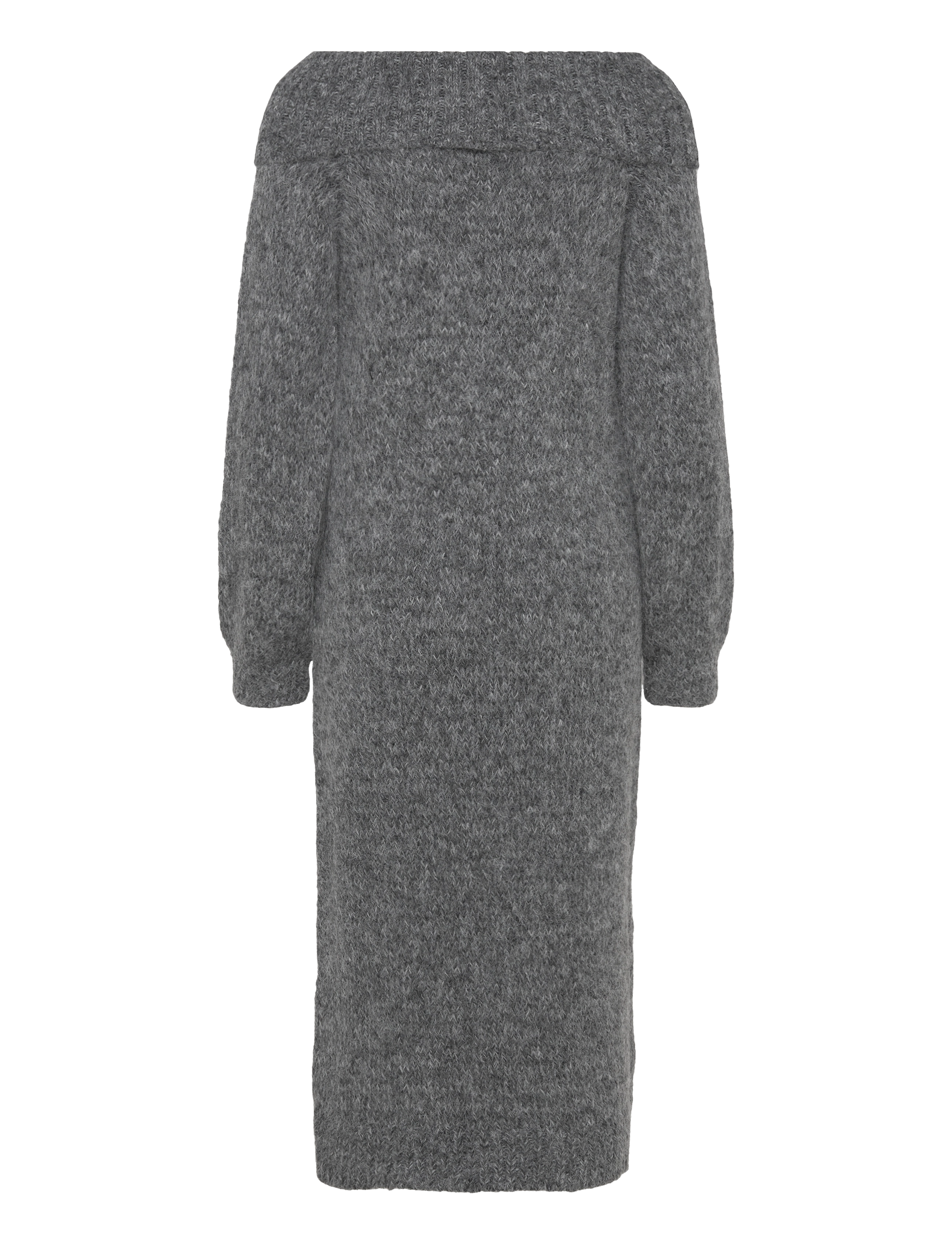 Only Maternity - OLMMARIE LS OFF SHOULDER DRESS KNT - laveste priser - medium grey melange - 2