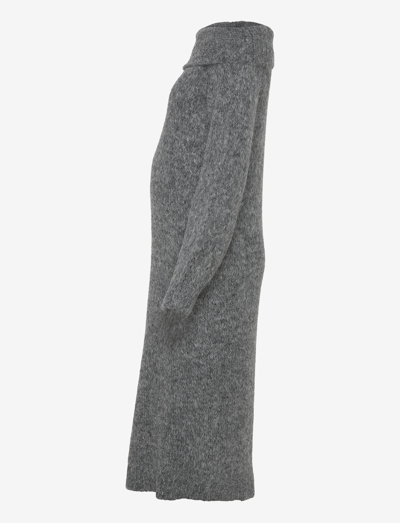 Only Maternity - OLMMARIE LS OFF SHOULDER DRESS KNT - knitted dresses - medium grey melange - 3