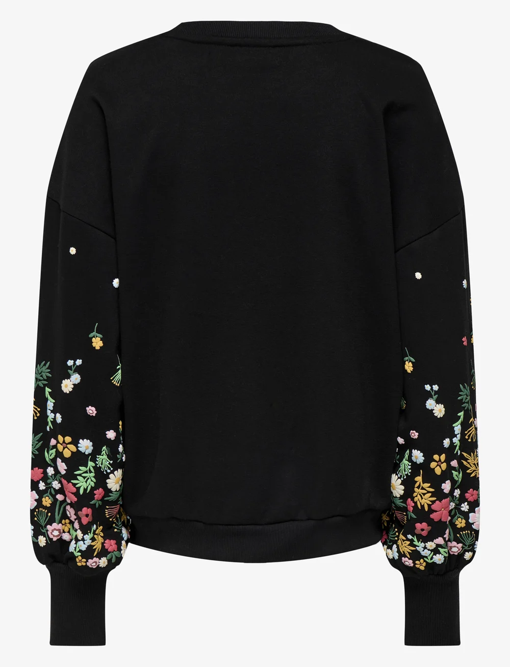 Only Maternity - OLMBROOKE L/S O-NECK FLOWER SWT - trøjer - black - 2