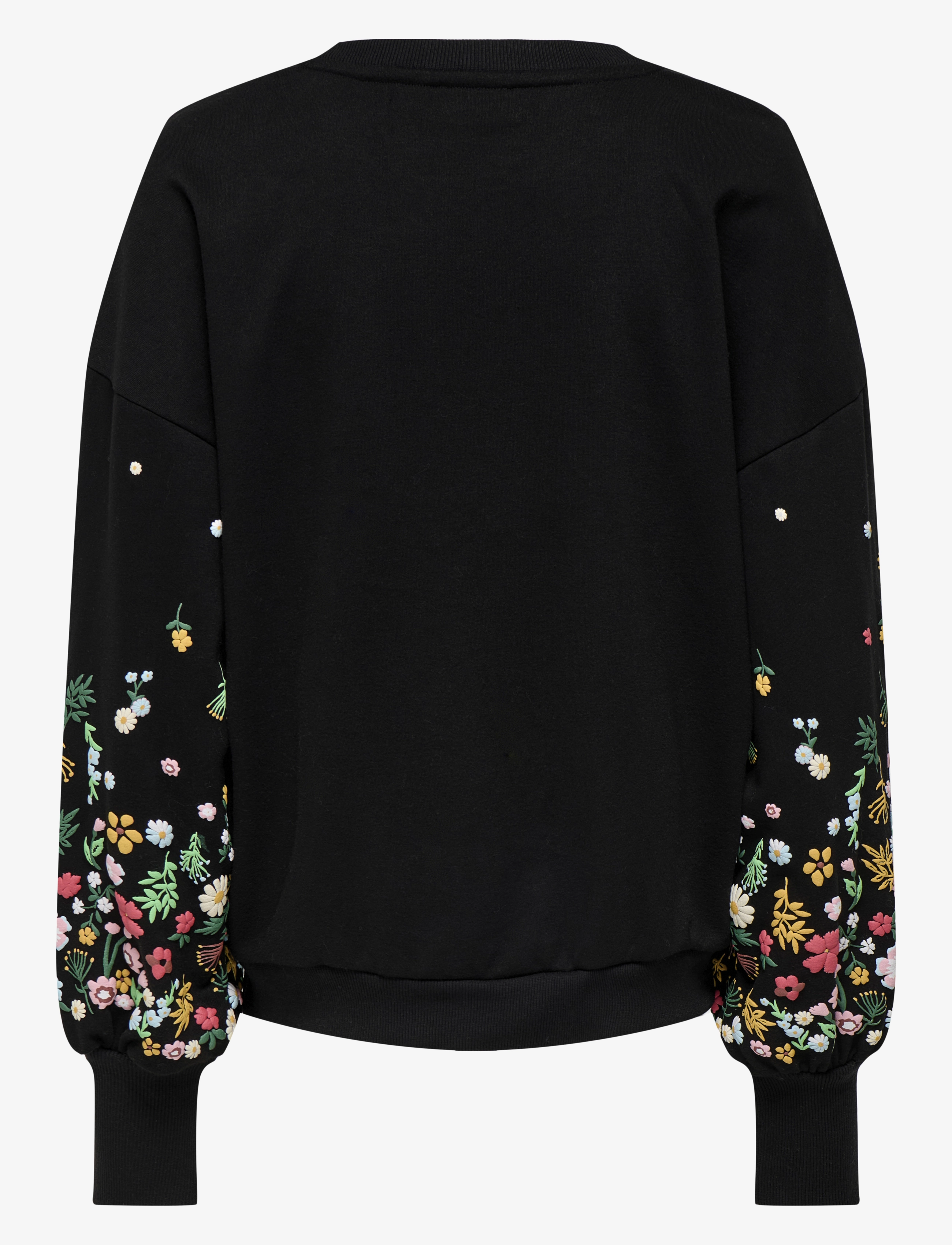 Only Maternity - OLMBROOKE L/S O-NECK FLOWER SWT - black - 2