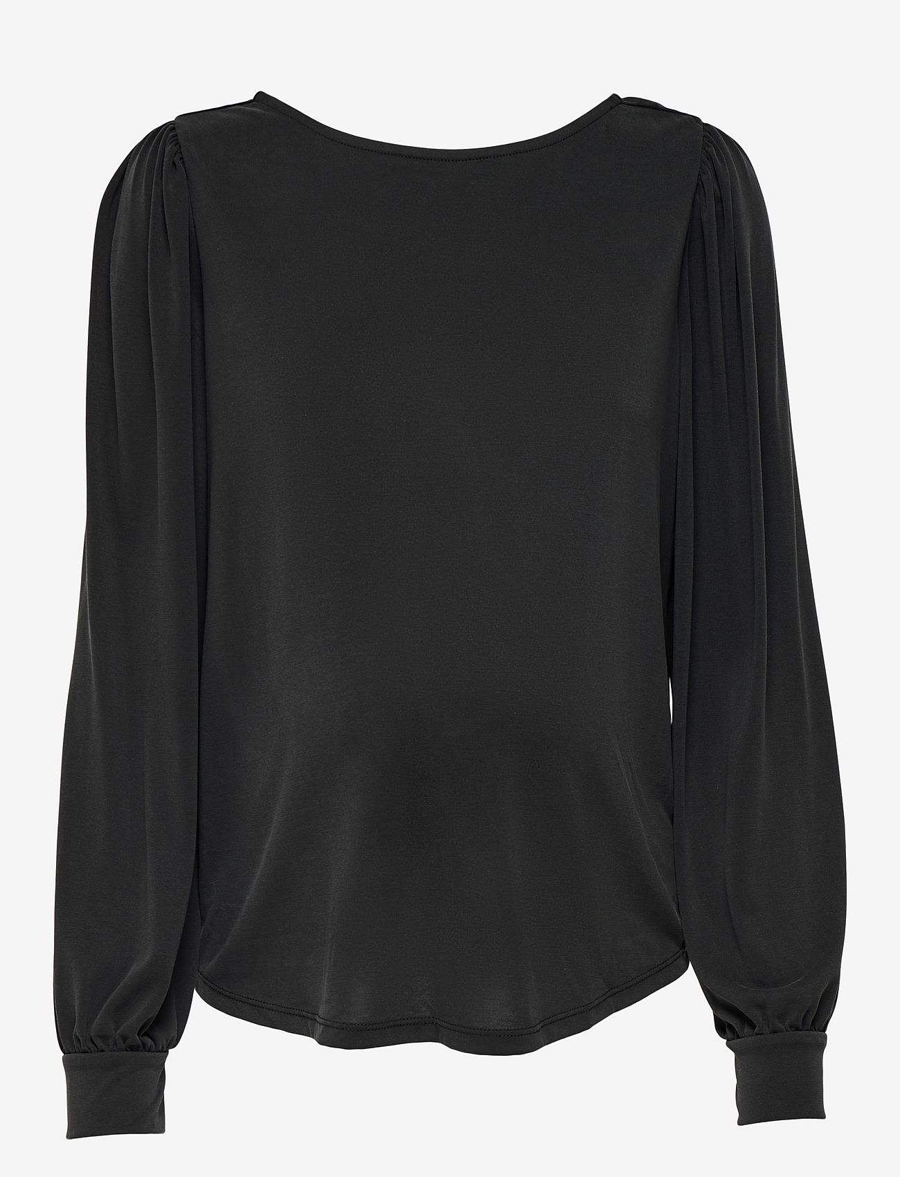 Only Maternity - OLMFREE LIFE L/S BOATNECK TOP JRS - langærmede bluser - black - 0