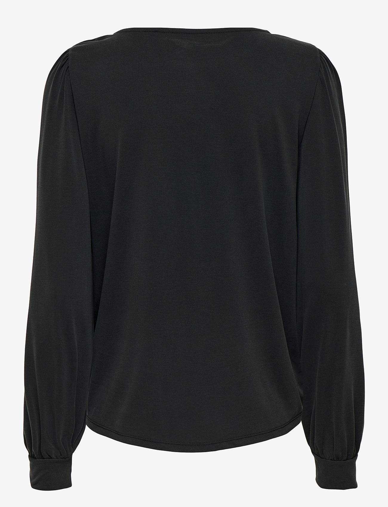 Only Maternity - OLMFREE LIFE L/S BOATNECK TOP JRS - langærmede bluser - black - 1