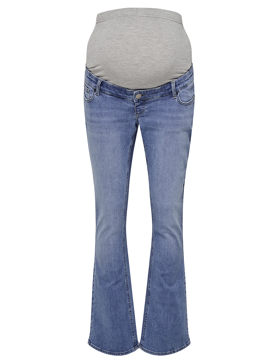 Only Maternity - OLMBLUSH MID FLARED RE1319 NOOS - underdele - medium blue denim - 1