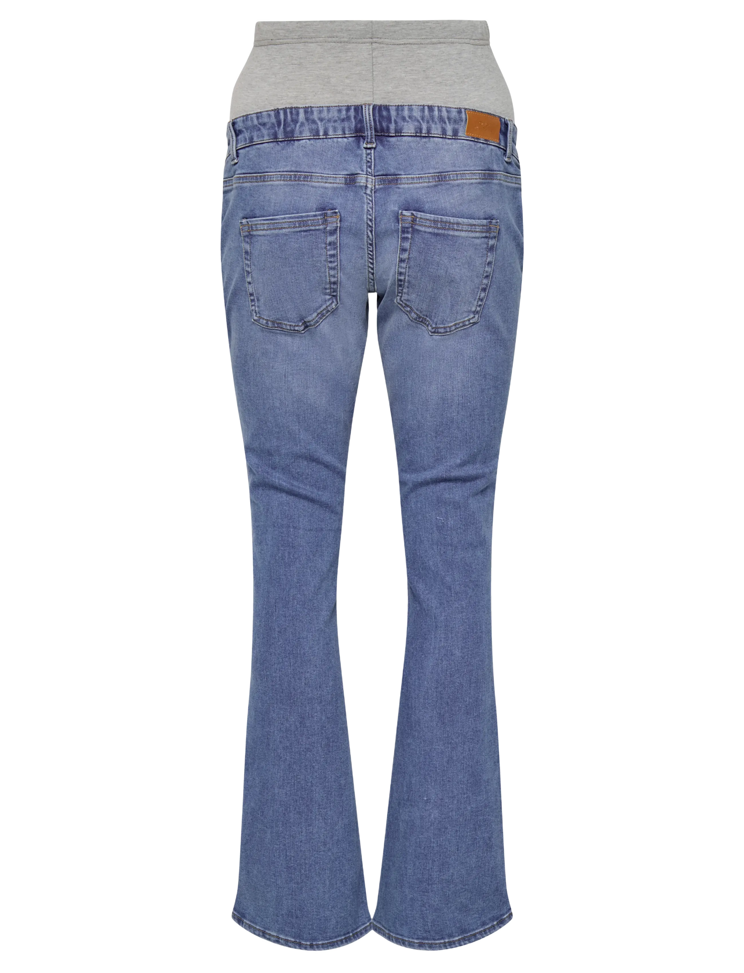 Only Maternity - OLMBLUSH MID FLARED RE1319 NOOS - underdele - medium blue denim - 2