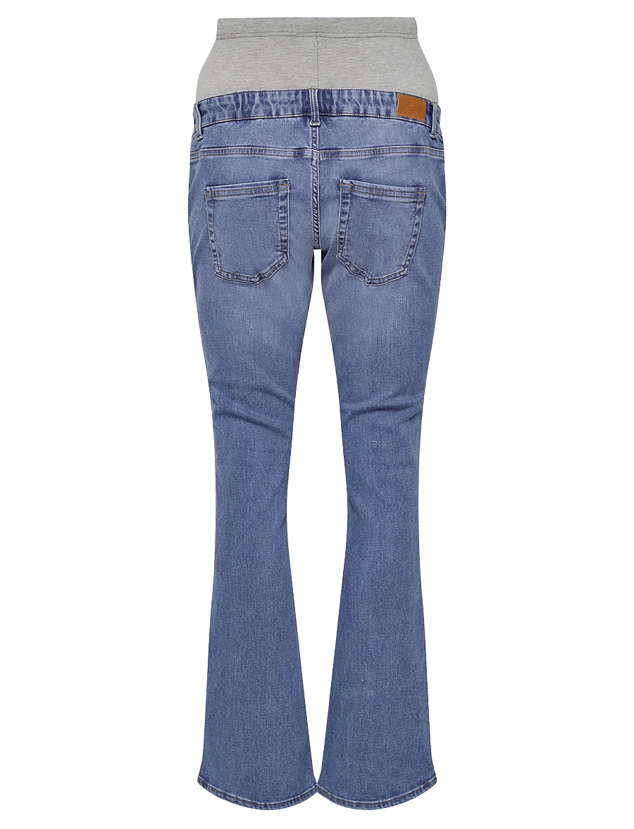 Only Maternity - OLMBLUSH MID FLARED RE1319 NOOS - underdele - medium blue denim - 2