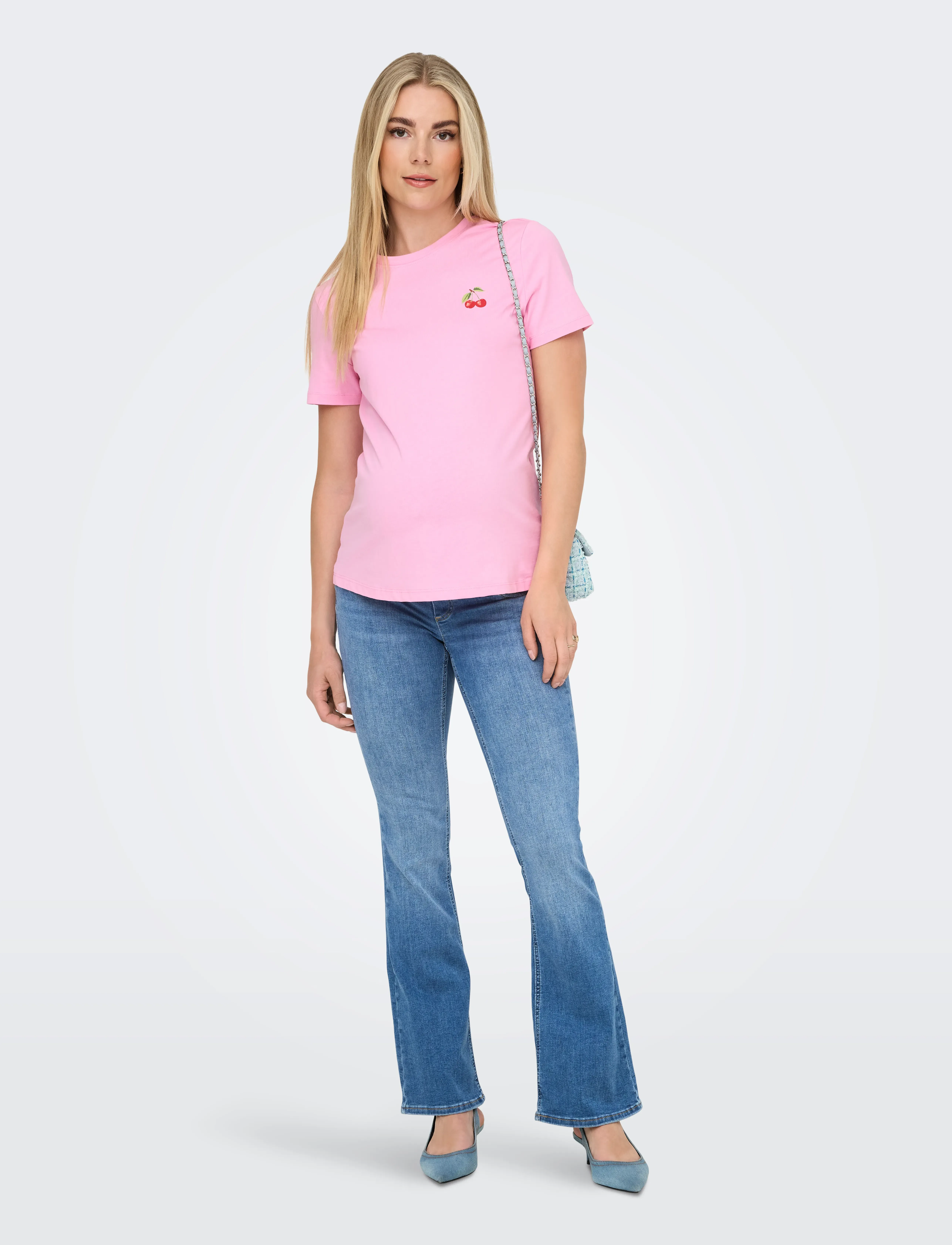 Only Maternity - OLMBLUSH MID FLARED RE1319 NOOS - underdele - medium blue denim - 5