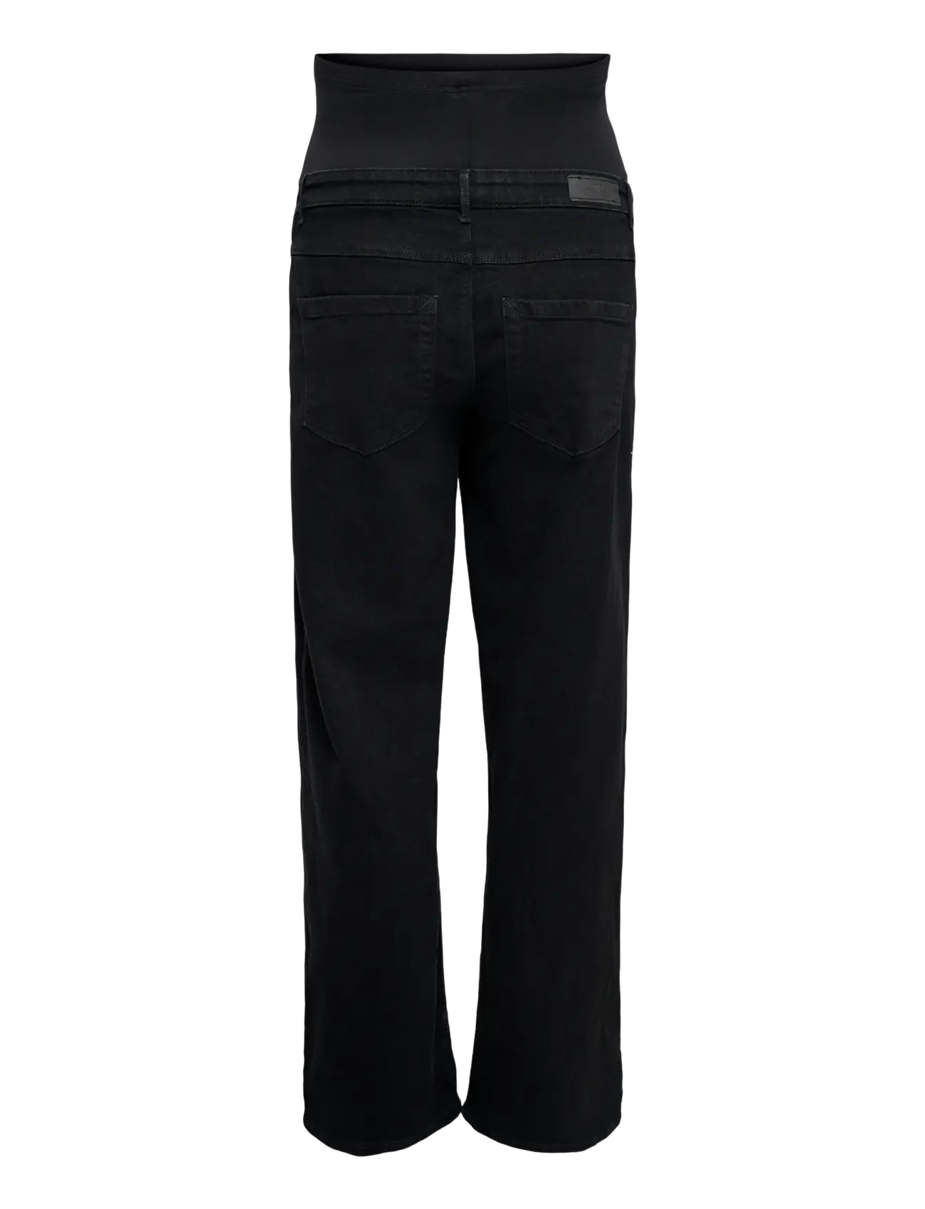 Only Maternity - OLMSNOW HW WIDE DNM JEANS PIM BOX NOOS - brede jeans - black denim - 1