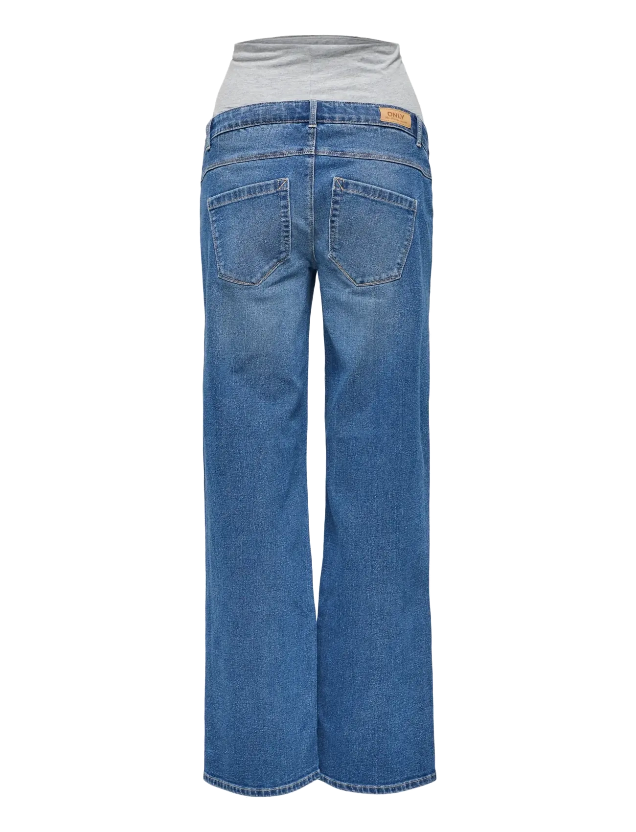 Only Maternity - OLMSNOW HW WIDE DNM JEANS PIM MBD NOOS - brede jeans - medium blue denim - 2