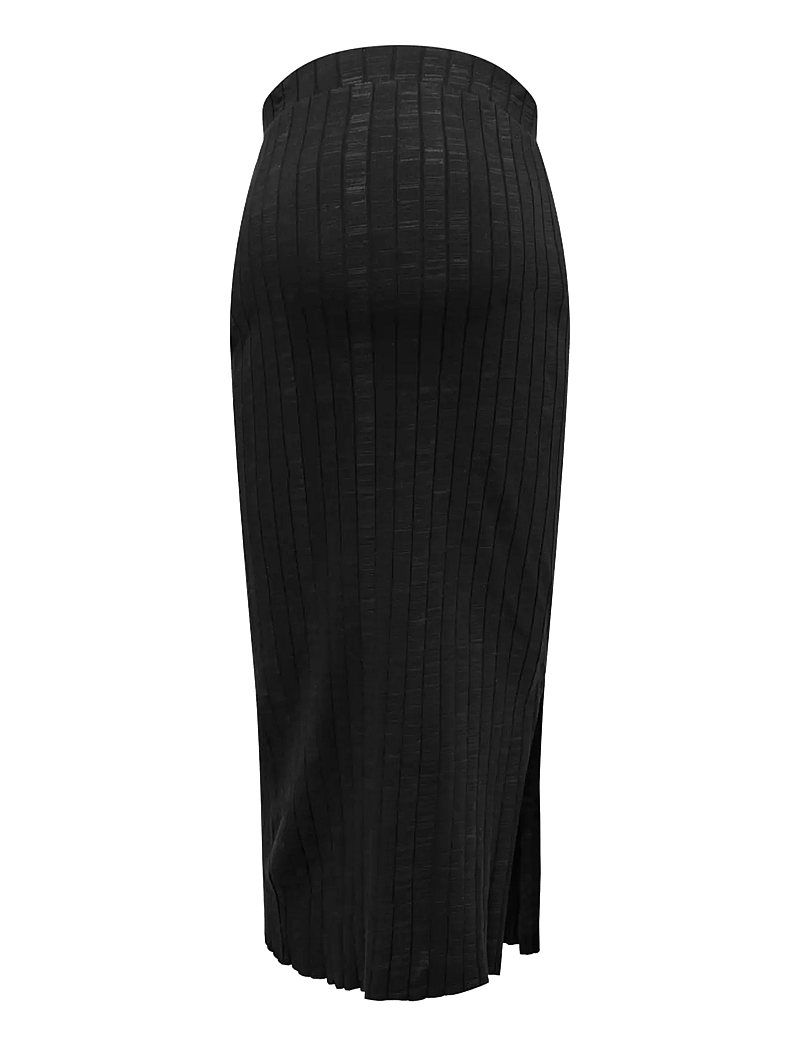 Only Maternity - OLMALEJANDRA MIDI SKIRT JRS - strikkede nederdele - black - 0