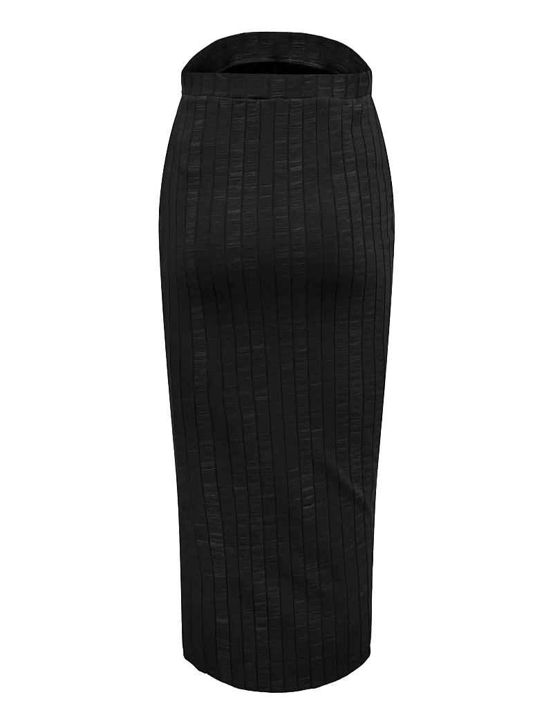 Only Maternity - OLMALEJANDRA MIDI SKIRT JRS - strikkede nederdele - black - 1