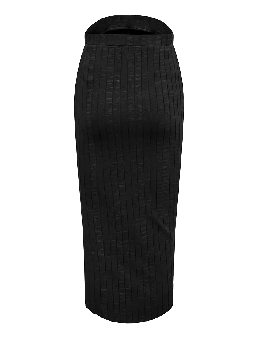 Only Maternity - OLMALEJANDRA MIDI SKIRT JRS - bas - black - 2
